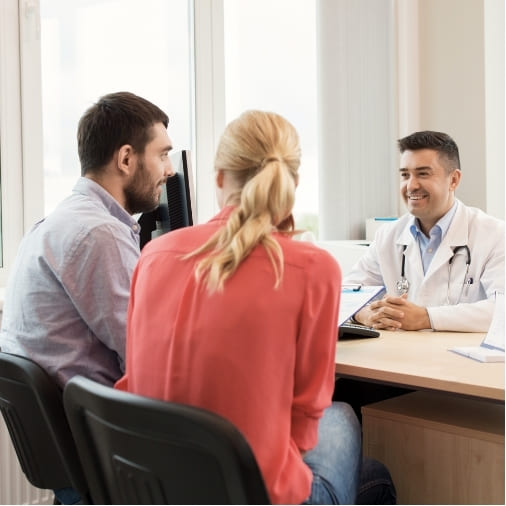 Couple at a doctor's office in Brevard County, Florida