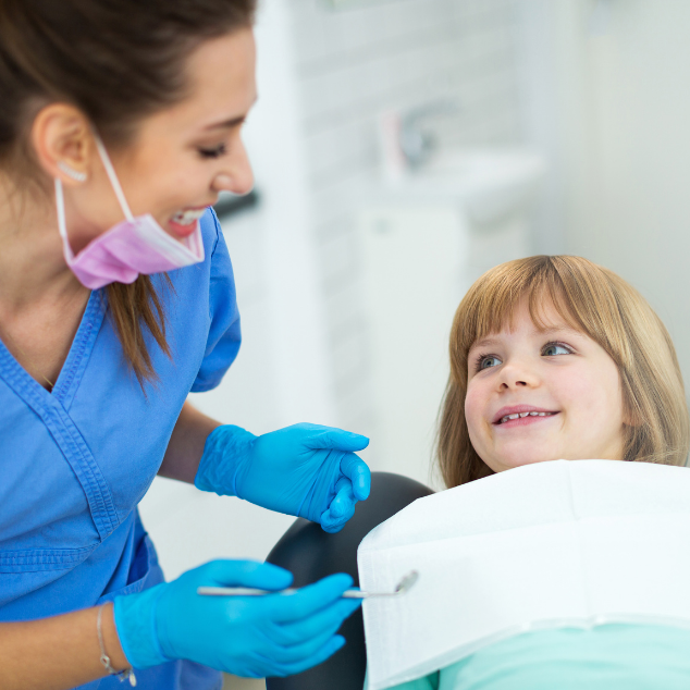 Child and dental staff